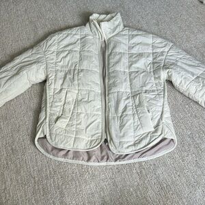 Avalanche Women's Cream Quilted Zip-Front Jacket